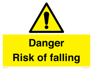 Danger Risk of falling
